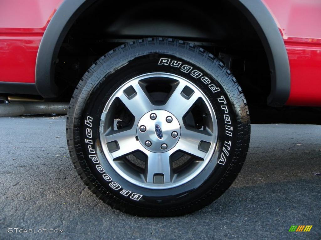 2004 F150 FX4 SuperCab 4x4 - Bright Red / Black/Medium Flint photo #13