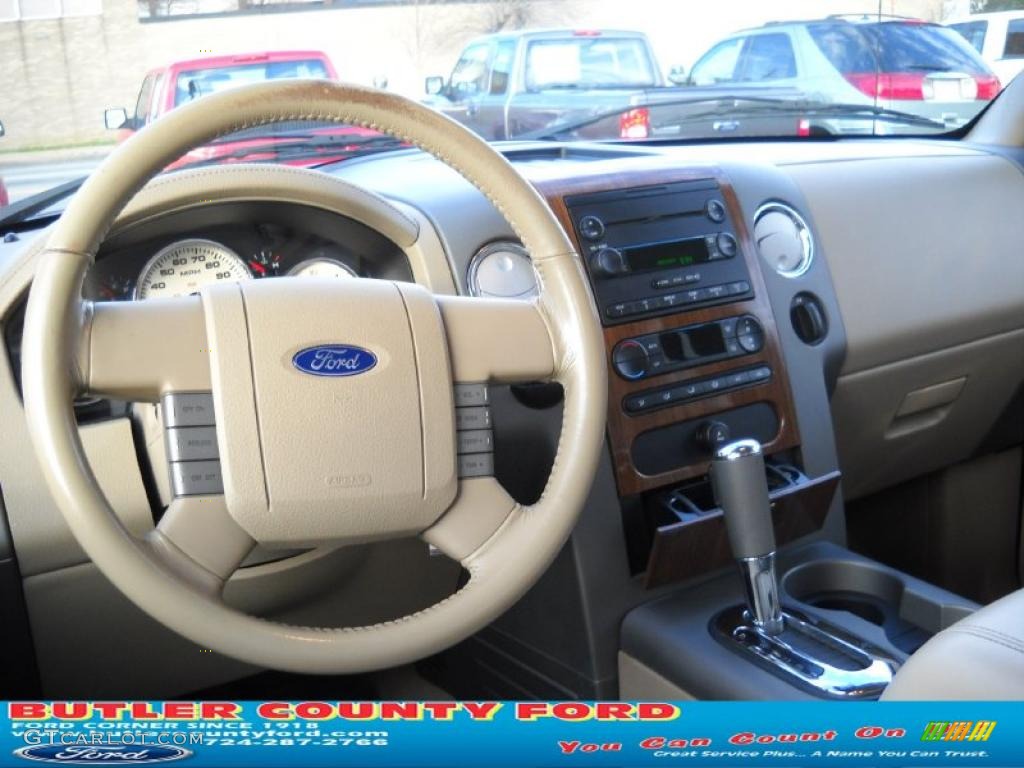 2004 F150 Lariat SuperCrew - Arizona Beige Metallic / Tan photo #11