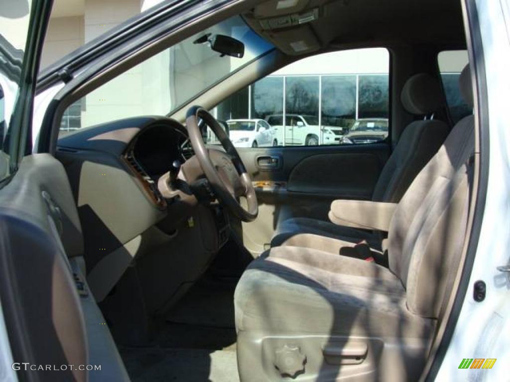 2001 Sienna LE - Super White / Oak photo #7