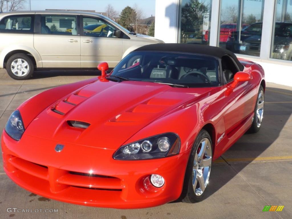 2008 Viper SRT-10 - Viper Red / Black/Medium Slate Gray photo #4