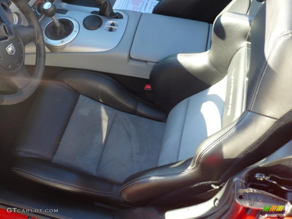 Black/Medium Slate Gray Interior 2008 Dodge Viper SRT-10 Photo #40723570
