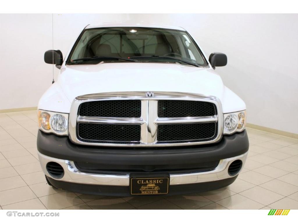 2003 Ram 1500 SLT Regular Cab - Bright White / Dark Slate Gray photo #2
