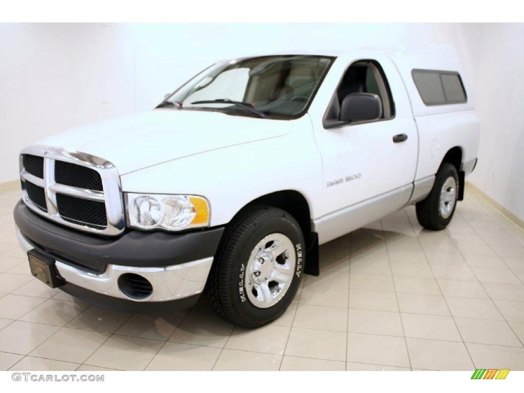 2003 Ram 1500 SLT Regular Cab - Bright White / Dark Slate Gray photo #3