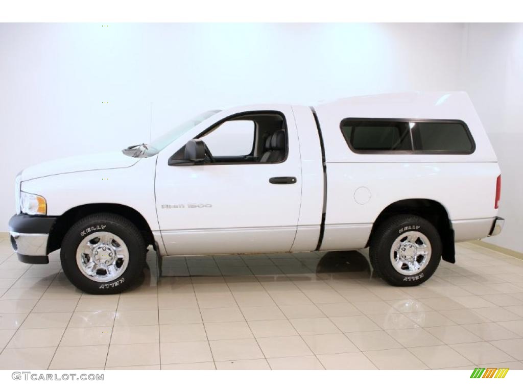 2003 Ram 1500 SLT Regular Cab - Bright White / Dark Slate Gray photo #4
