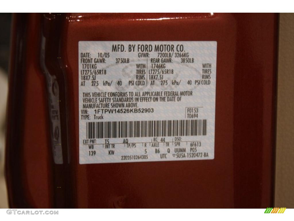 2006 F150 King Ranch SuperCrew 4x4 - Dark Copper Metallic / Castano Brown Leather photo #22