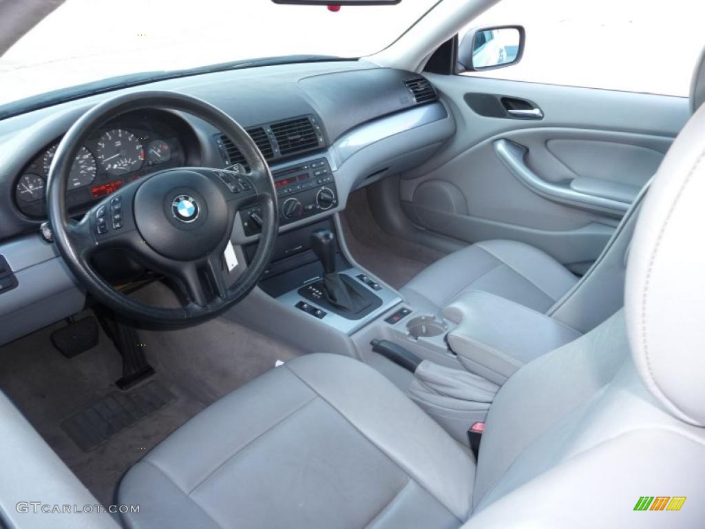 Grey Interior 2001 BMW 3 Series 325i Coupe Photo #40726866