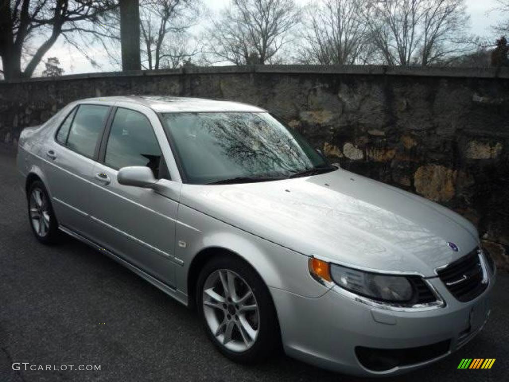 2006 9-5 2.3T Sport Sedan - Silver Metallic / Obsidian Black photo #1