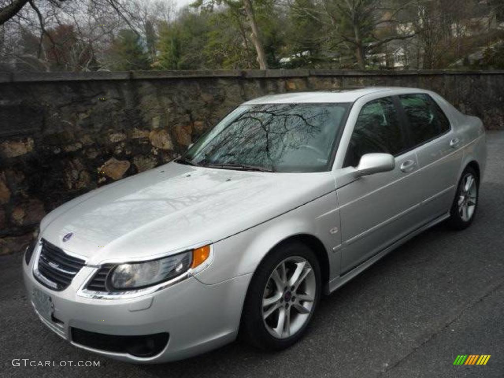 Silver Metallic 2006 Saab 9-5 2.3T Sport Sedan Exterior Photo #4072749