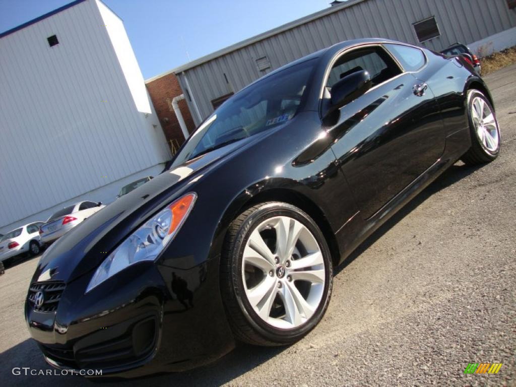 2010 Genesis Coupe 2.0T Premium - Bathurst Black / Black photo #1