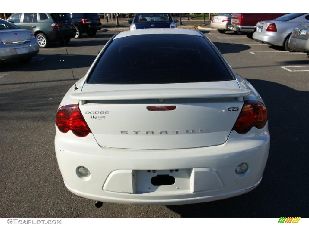 2003 Stratus SXT Coupe - Satin White Pearl / Dark Taupe/Medium Taupe photo #5
