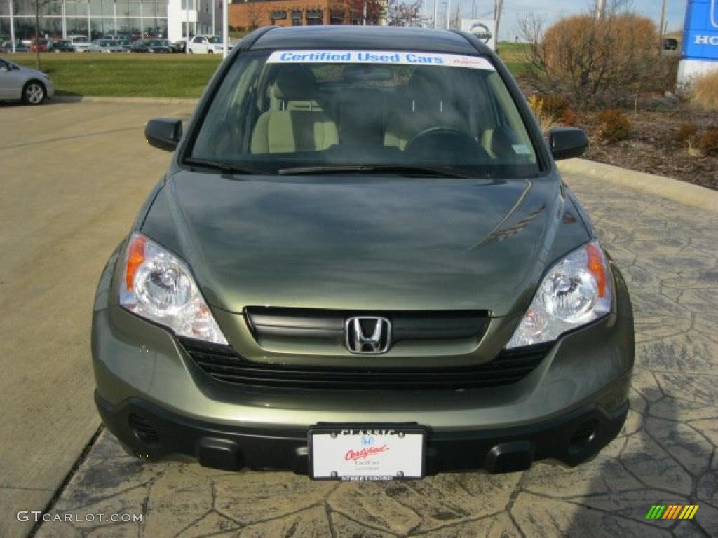 2009 CR-V LX 4WD - Green Tea Metallic / Ivory photo #5