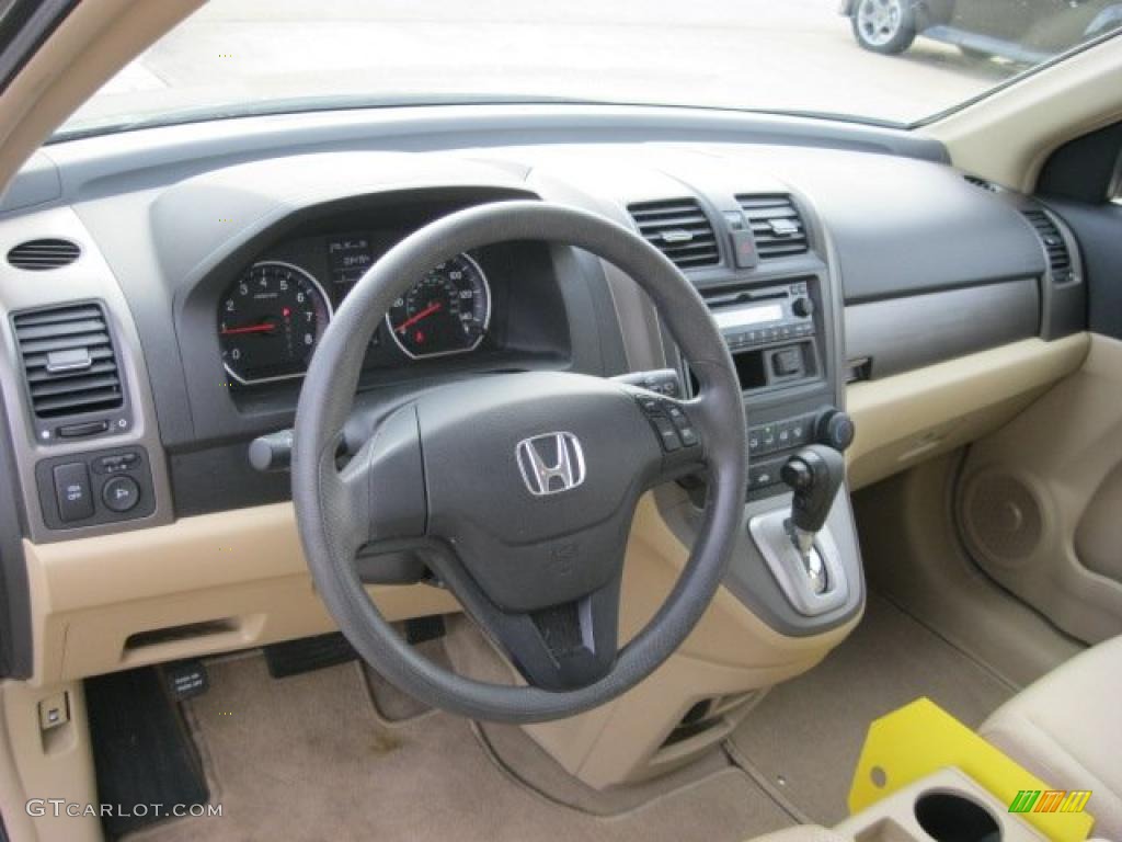 2009 Honda CR-V LX 4WD Ivory Dashboard Photo #40729164