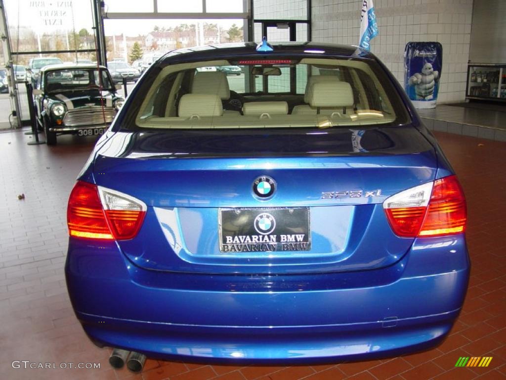 2007 3 Series 328xi Sedan - Montego Blue Metallic / Beige photo #4