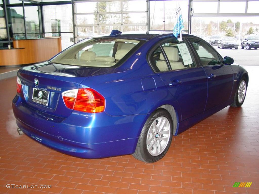 2007 3 Series 328xi Sedan - Montego Blue Metallic / Beige photo #5