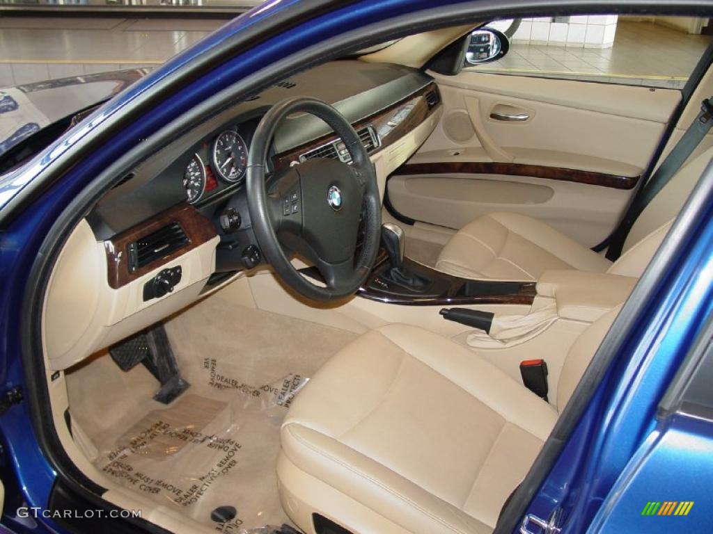 2007 3 Series 328xi Sedan - Montego Blue Metallic / Beige photo #10