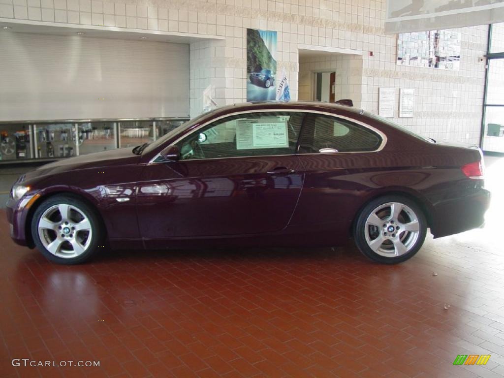 2008 3 Series 328i Coupe - Barbera Red Metallic / Black Dakota Leather photo #2