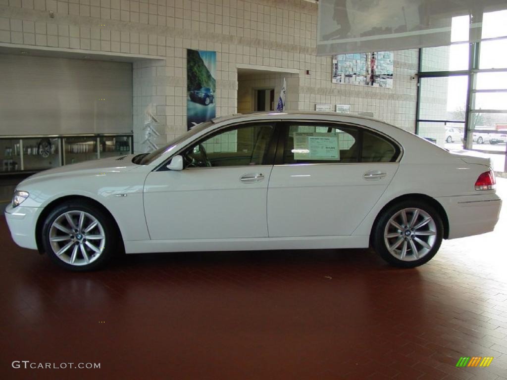 2008 7 Series 750Li Sedan - Alpine White / Beige photo #2