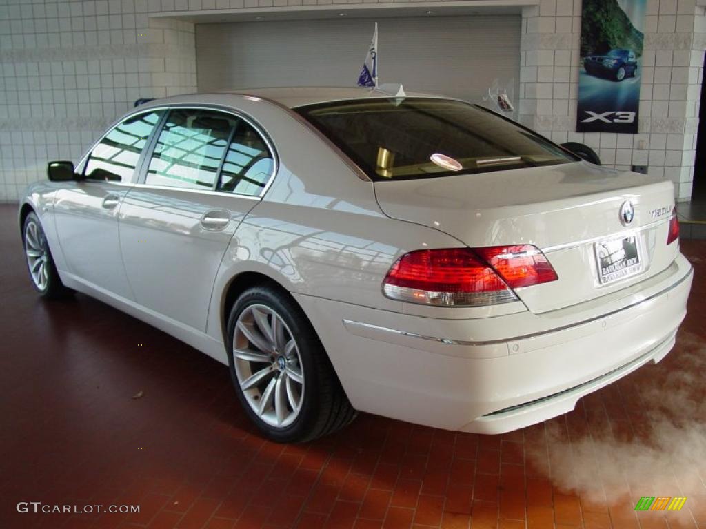 2008 7 Series 750Li Sedan - Alpine White / Beige photo #3