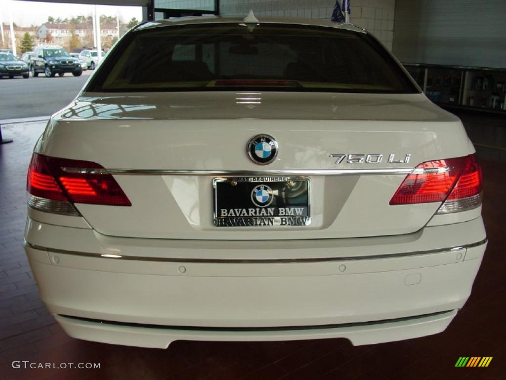 2008 7 Series 750Li Sedan - Alpine White / Beige photo #4