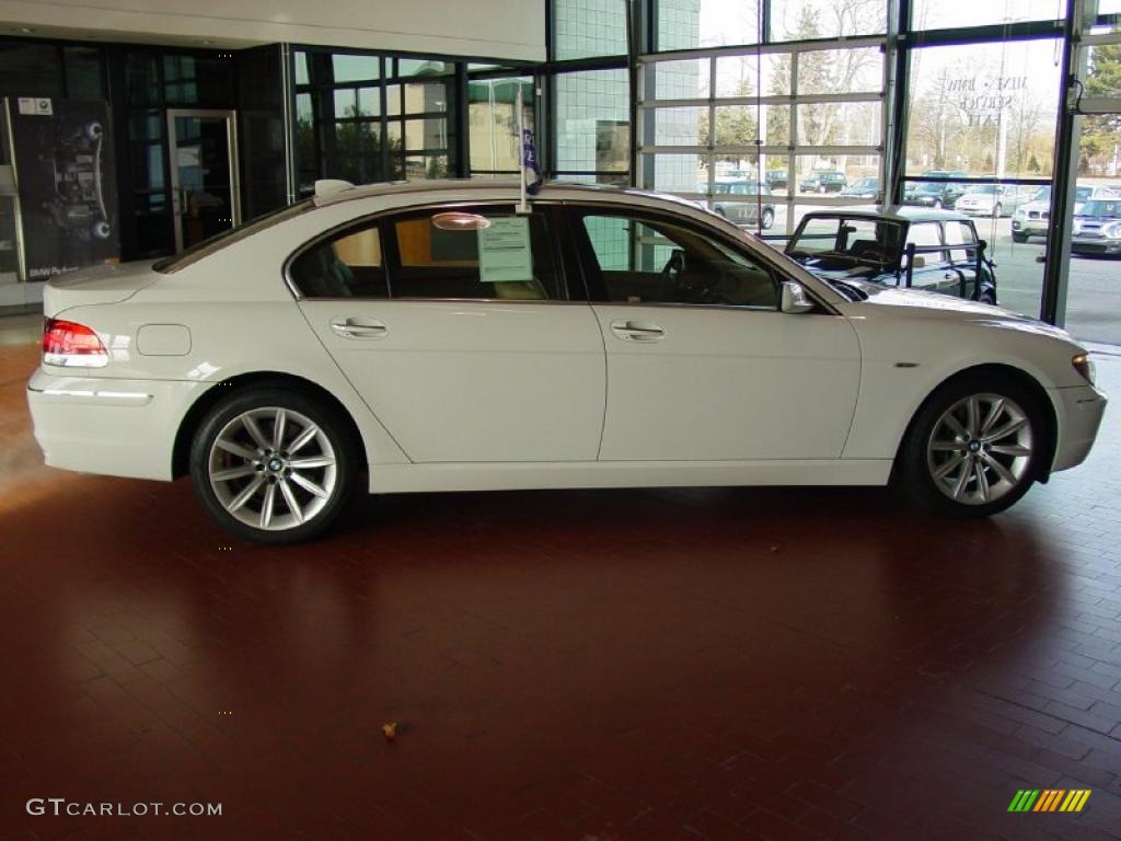 2008 7 Series 750Li Sedan - Alpine White / Beige photo #6