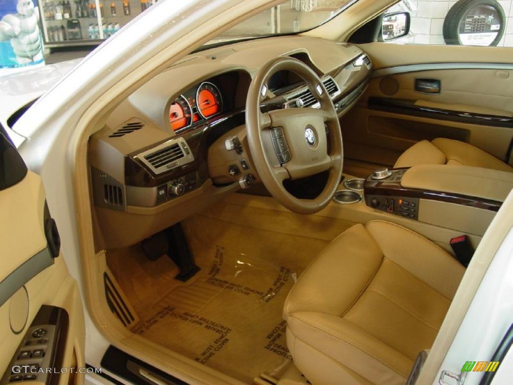2008 7 Series 750Li Sedan - Alpine White / Beige photo #9