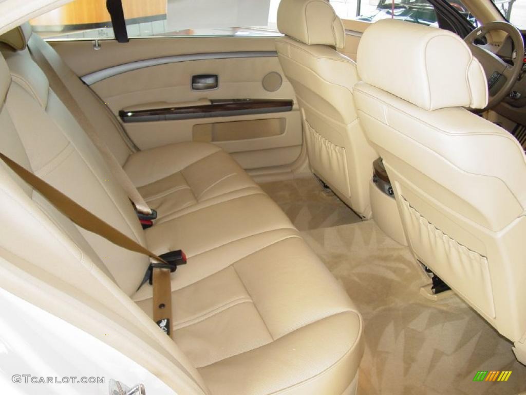 2008 7 Series 750Li Sedan - Alpine White / Beige photo #12