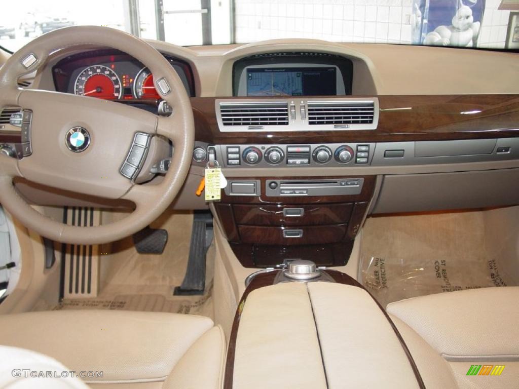 2008 7 Series 750Li Sedan - Alpine White / Beige photo #14