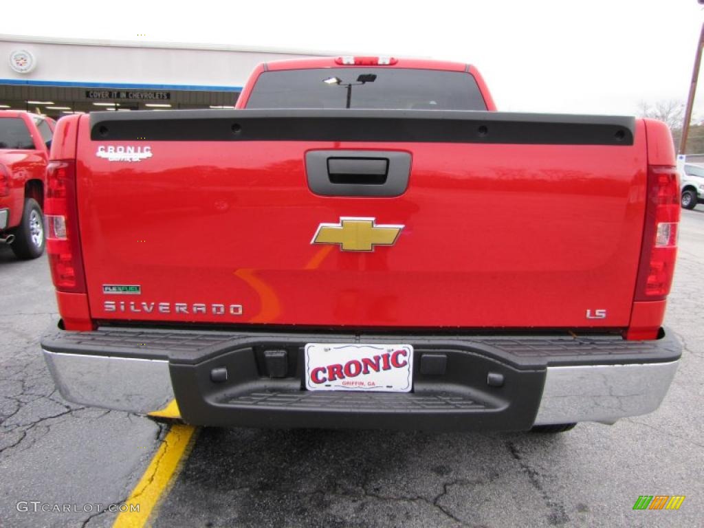 2011 Silverado 1500 LS Extended Cab - Victory Red / Dark Titanium photo #6