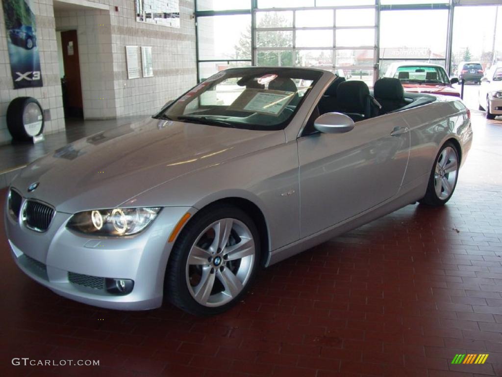 2008 3 Series 335i Convertible - Titanium Silver Metallic / Black Dakota Leather photo #4