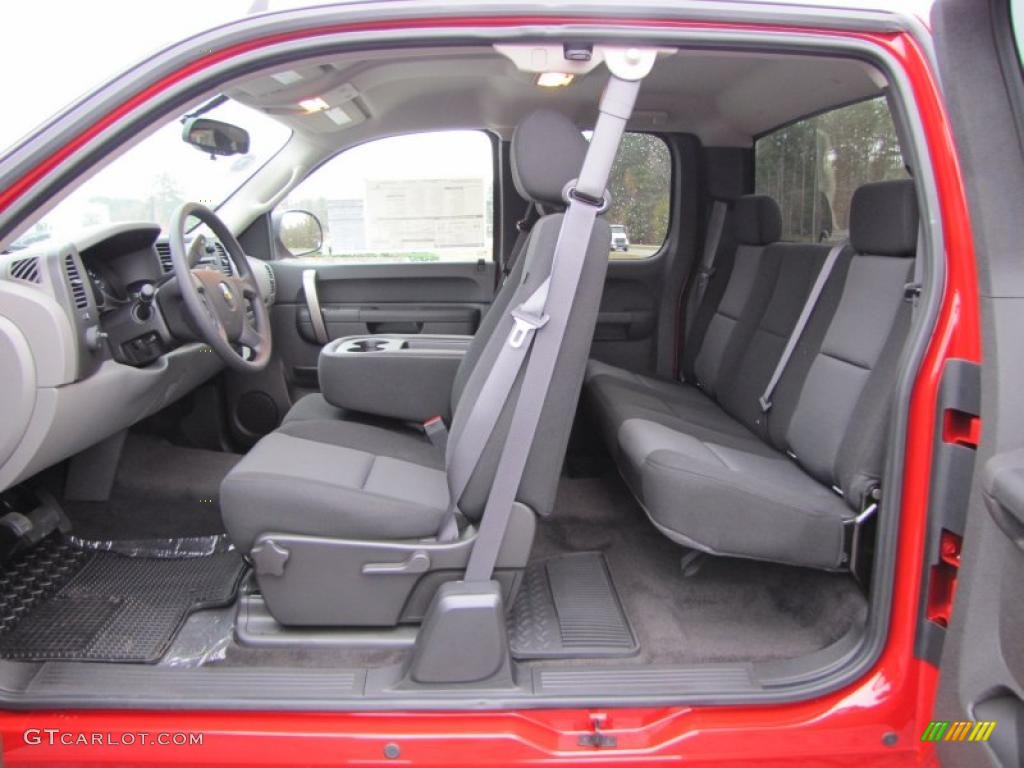 2011 Silverado 1500 LS Extended Cab - Victory Red / Dark Titanium photo #10