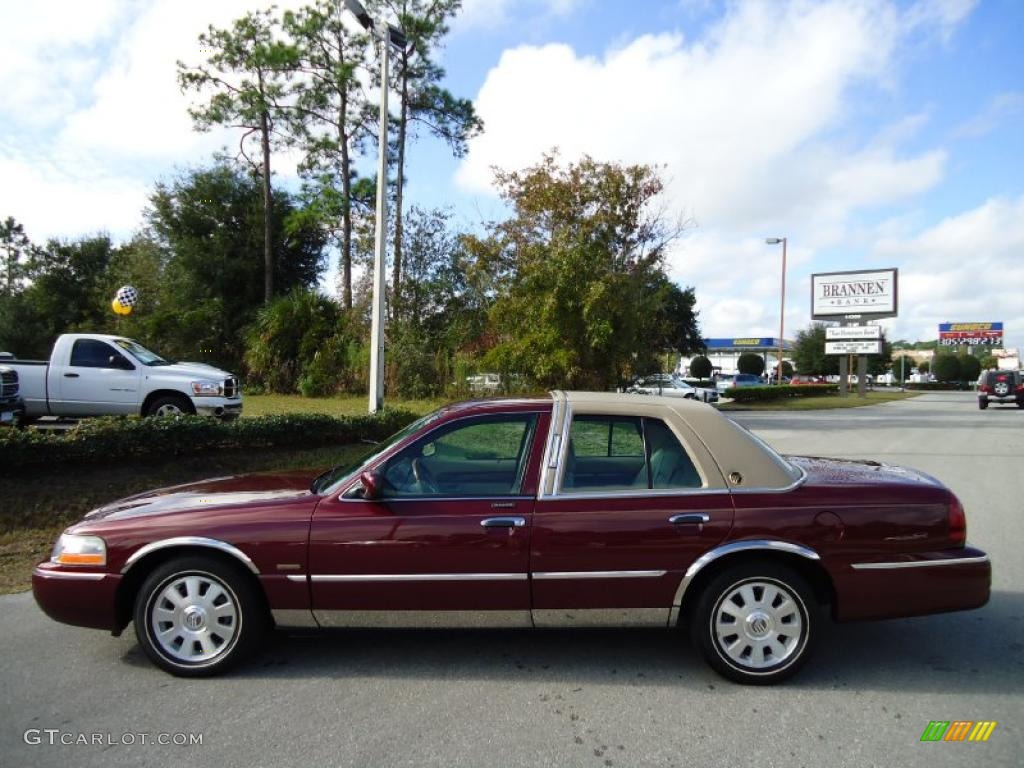2004 Grand Marquis LS - Dark Toreador Red Metallic / Medium Parchment photo #2
