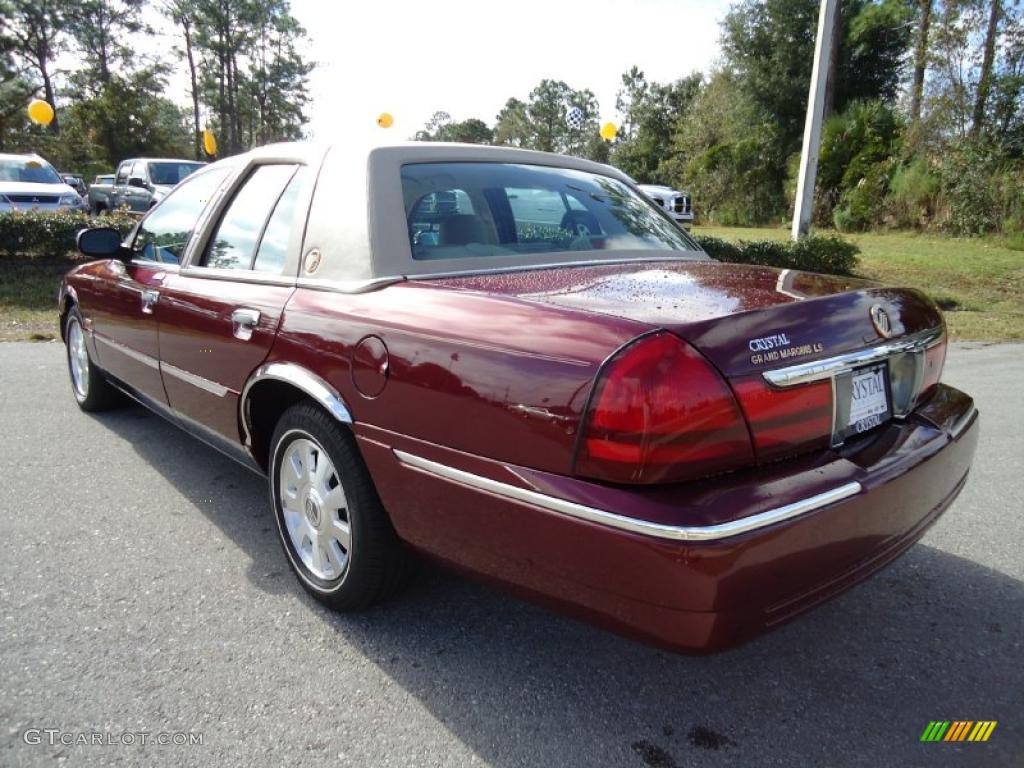 2004 Grand Marquis LS - Dark Toreador Red Metallic / Medium Parchment photo #3