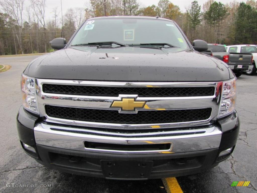 2010 Silverado 1500 LT Extended Cab 4x4 - Black / Ebony photo #2