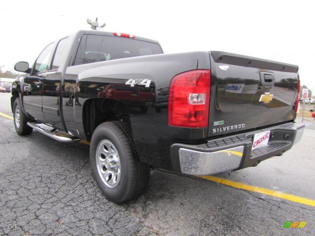 2010 Silverado 1500 LT Extended Cab 4x4 - Black / Ebony photo #5