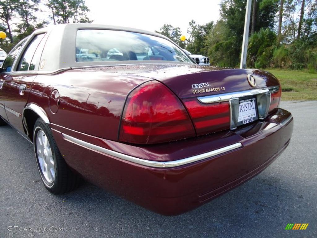 2004 Grand Marquis LS - Dark Toreador Red Metallic / Medium Parchment photo #10
