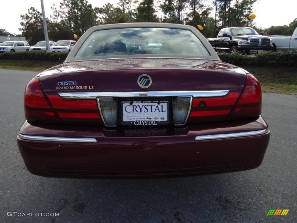 2004 Grand Marquis LS - Dark Toreador Red Metallic / Medium Parchment photo #11