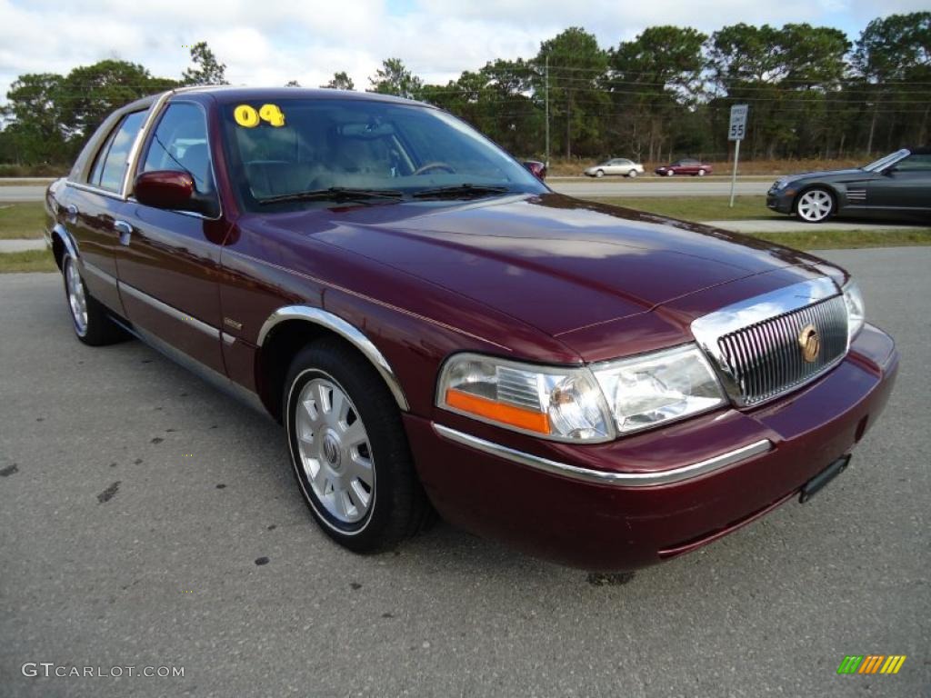 2004 Grand Marquis LS - Dark Toreador Red Metallic / Medium Parchment photo #14