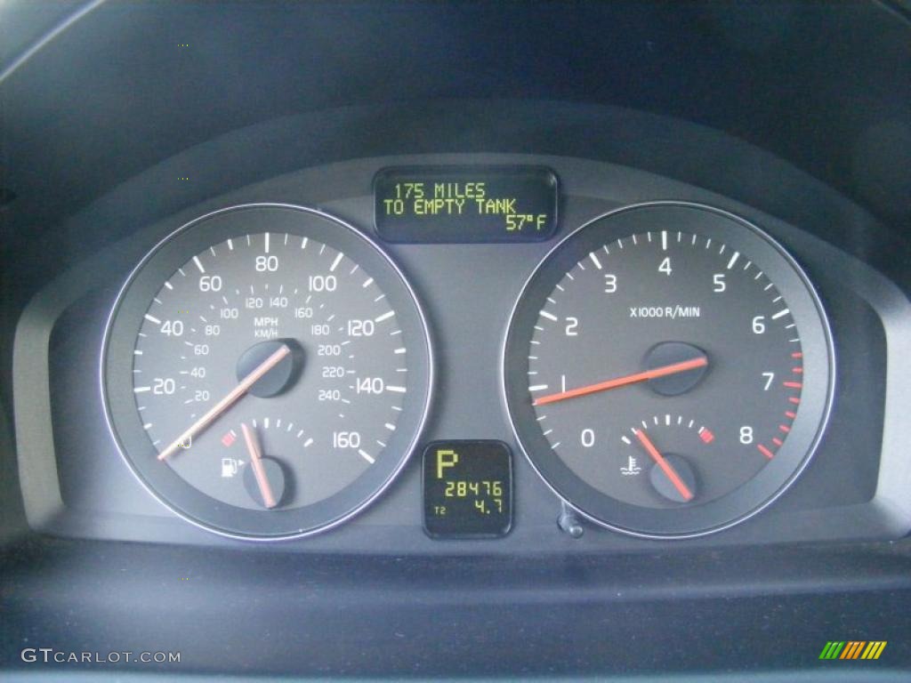 2008 Volvo V50 2.4i Gauges Photo #40731223