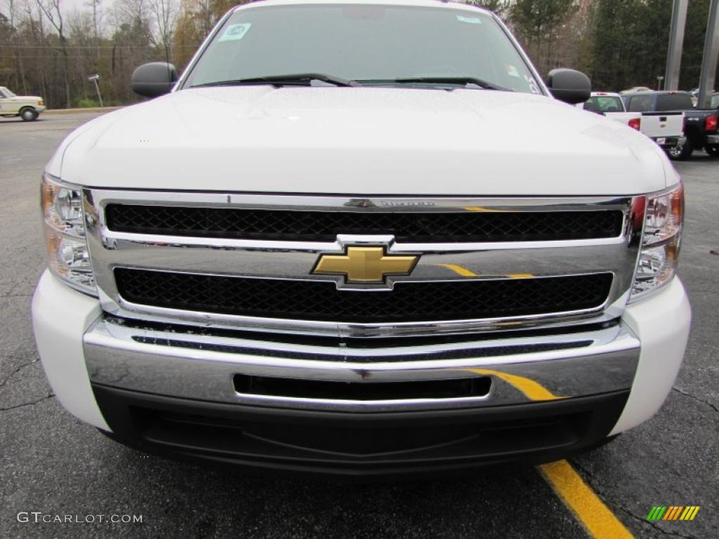 2011 Silverado 1500 LS Extended Cab - Summit White / Dark Titanium photo #2