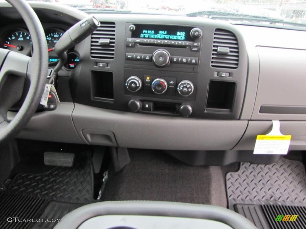 2011 Silverado 1500 LS Extended Cab - Summit White / Dark Titanium photo #13