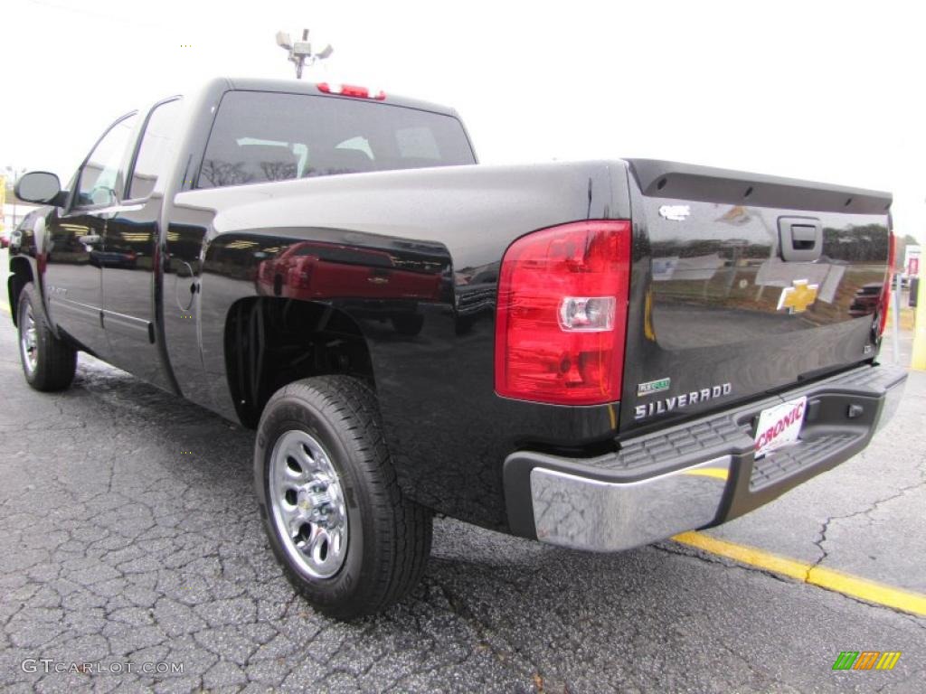 2011 Silverado 1500 LS Extended Cab - Black / Dark Titanium photo #5