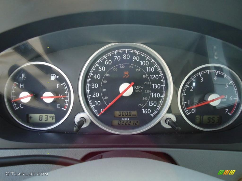 2005 Chrysler Crossfire Limited Roadster Gauges Photo #40732356