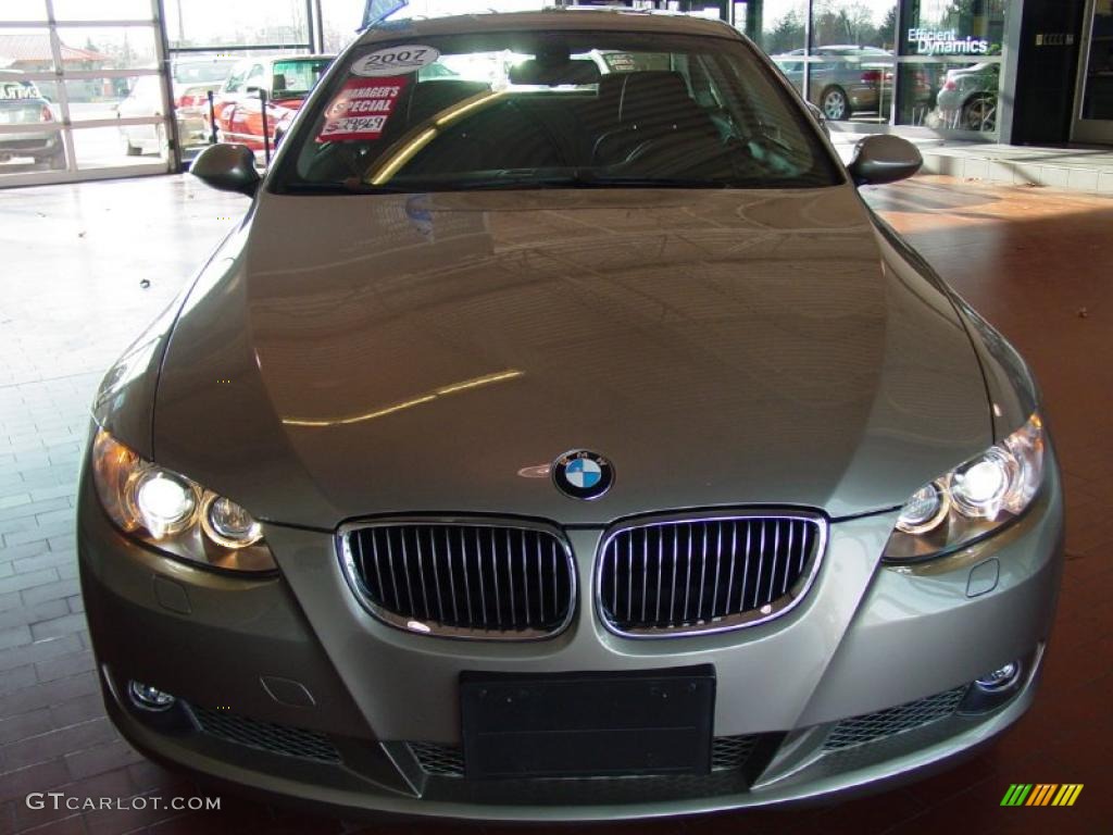 2007 3 Series 335i Coupe - Platinum Bronze Metallic / Black Dakota Leather photo #7