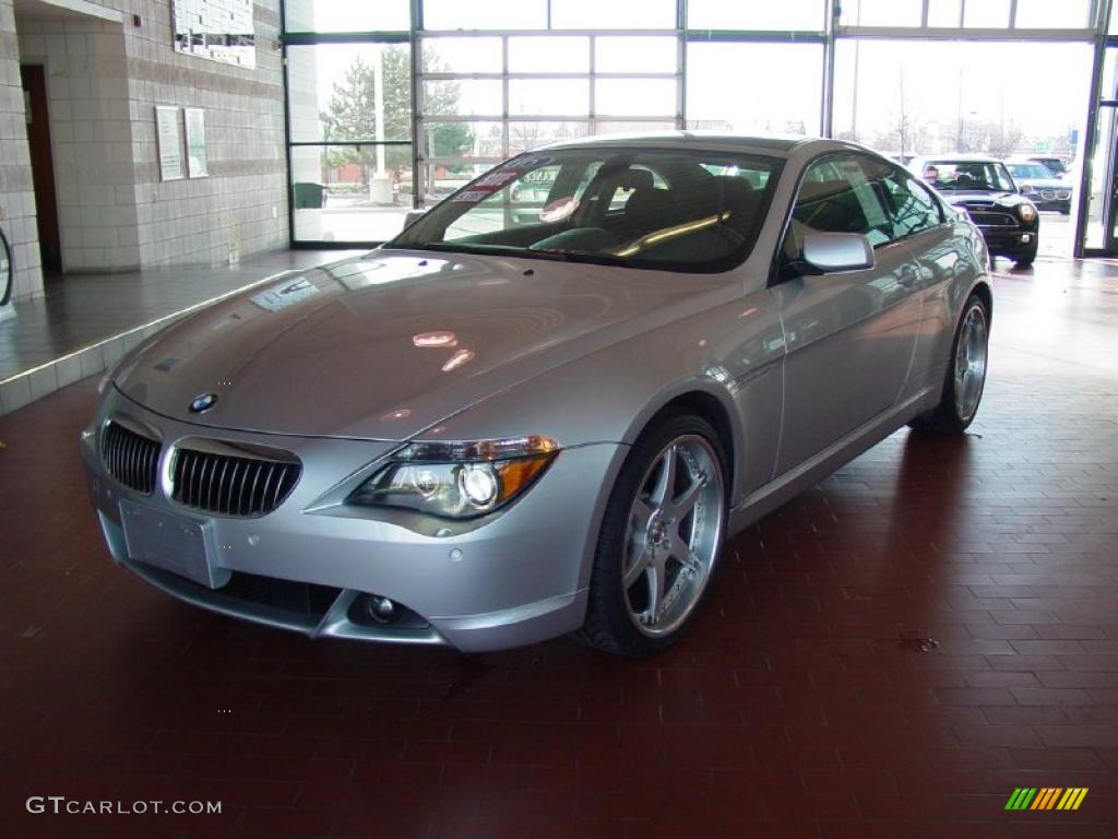 2005 6 Series 645i Coupe - Titanium Silver Metallic / Black photo #1