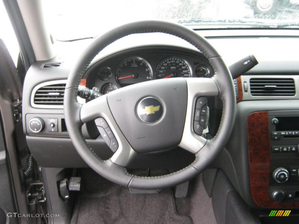 2011 Chevrolet Tahoe LS Ebony Steering Wheel Photo #40733751
