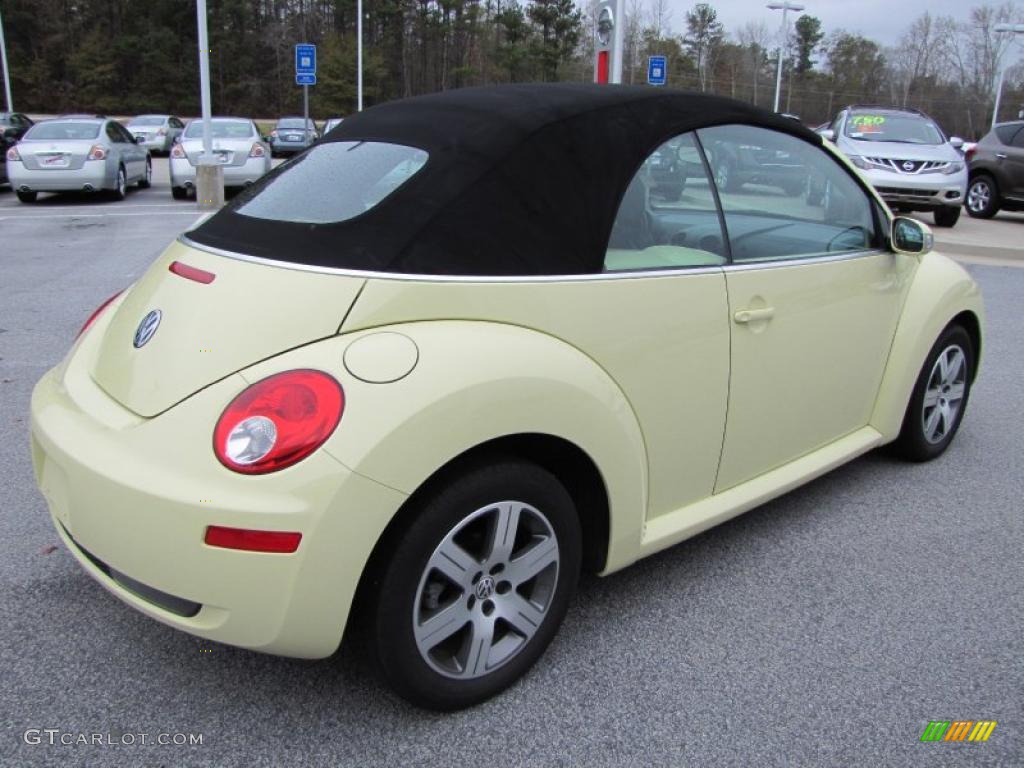2006 New Beetle 2.5 Convertible - Mellow Yellow / Black photo #5