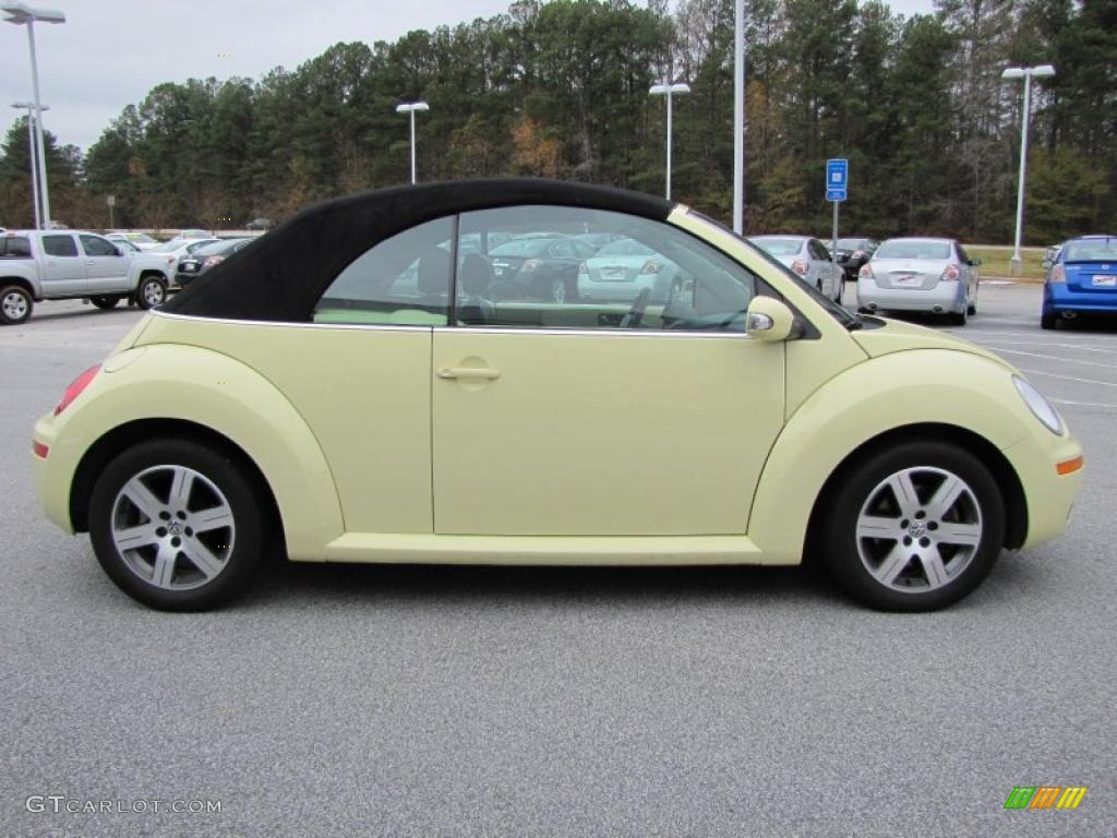 2006 New Beetle 2.5 Convertible - Mellow Yellow / Black photo #6