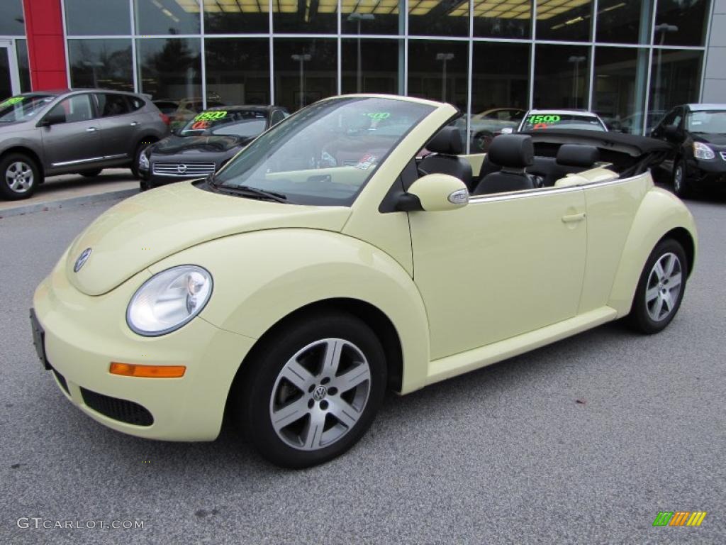 2006 New Beetle 2.5 Convertible - Mellow Yellow / Black photo #10