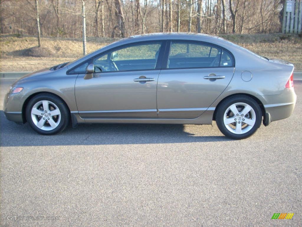 2006 Civic EX Sedan - Galaxy Gray Metallic / Gray photo #6