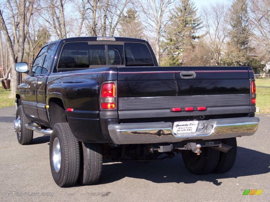 2000 Ram 3500 SLT Extended Cab 4x4 Dually - Black / Mist Gray photo #8